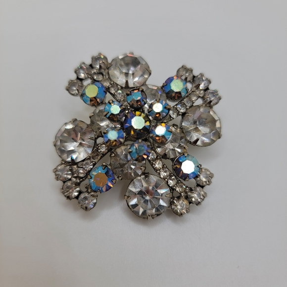 Vintage D&E Juliana Demi Parure Brooch and Earrings RARE - Picture 6 of 9